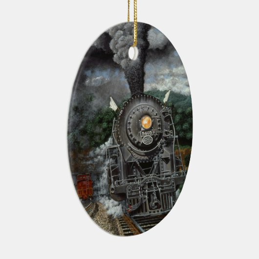 "Pride of the Central" by Tom Rock Oval Ornament (Rechts)