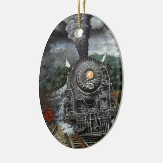 "Pride of the Central" by Tom Rock Oval Ornament (Links)