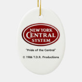 "Pride of the Central" by Tom Rock Oval Ornament (Achterkant)