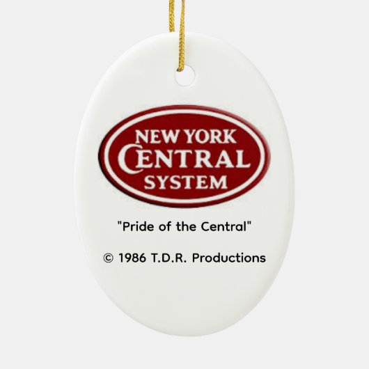 "Pride of the Central" by Tom Rock Oval Ornament (Achterkant)