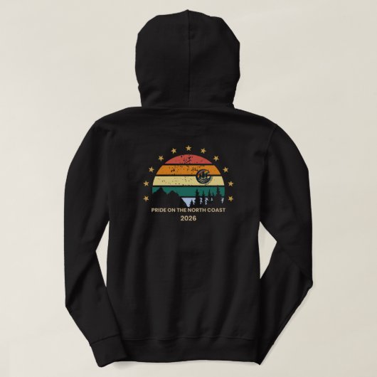 Pride on the North Coast 2026-trui Hoodie (Design achterkant)