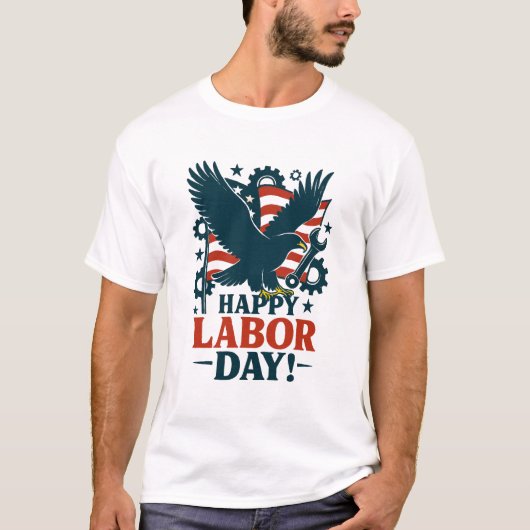 Pride op de Dag van de Patriottische Arbeid T-shirt (Voorkant)
