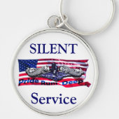 Pride op vlag met Silver Dolphins-Sleutelhanger Sleutelhanger (Voorkant)