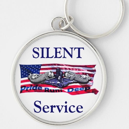 Pride op vlag met Silver Dolphins-Sleutelhanger Sleutelhanger (Voorkant)