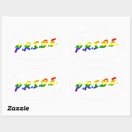Pride Ovale Sticker (Vel)