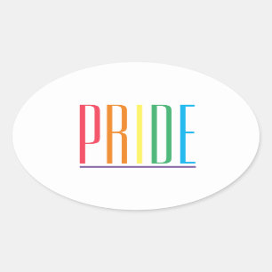 PRIDE Ovale Stickers