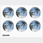 Pride Palmen Ronde Sticker (Vel)