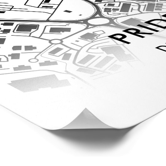 Pride Park Stadium Poster, de thuisbasis van Derby Poster (Hoek)