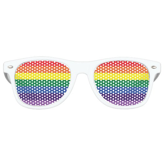 Pride Party Bril Retro Zonnebril (Voorkant)