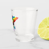 Pride Party Dog in regenboogkapje Shot Glas (Rechts)