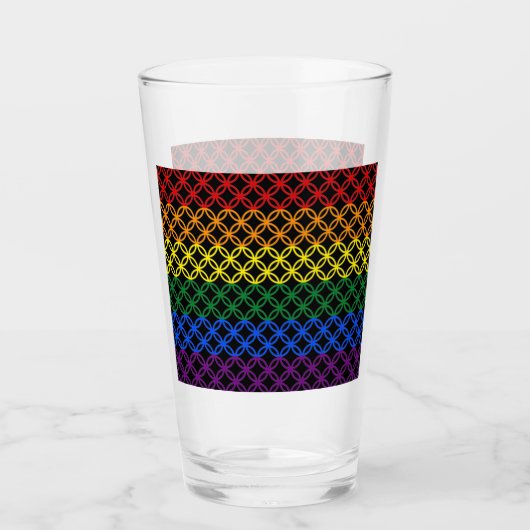 Pride Patronen | Blokken met blokkeervoorziening Glas (Voorkant)