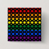 Pride Patronen | Polka Dots Vierkante Button 5,1 Cm (Voorkant)