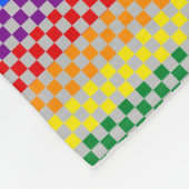 Pride Patronen | Regenboogcontroles Fleece Deken (Hoek)