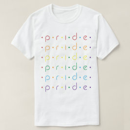 Pride Pattern Rainbow Stippen Gay LGBT Queer Ally T-shirt