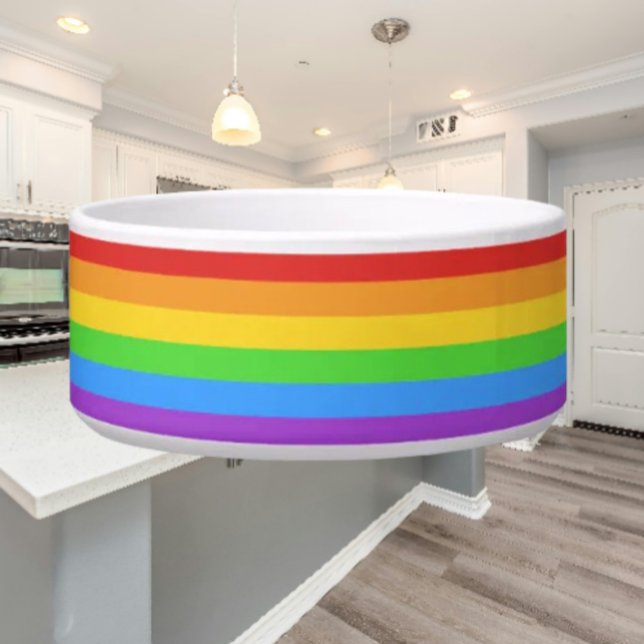 Pride Paws: Regenboogvlag Voerbakje (Creator heeft geüpload)