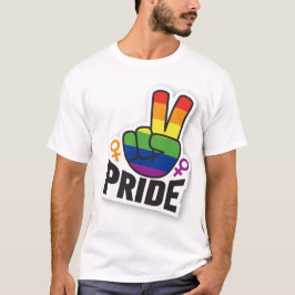Pride Peace Wit mannen T-shirt
