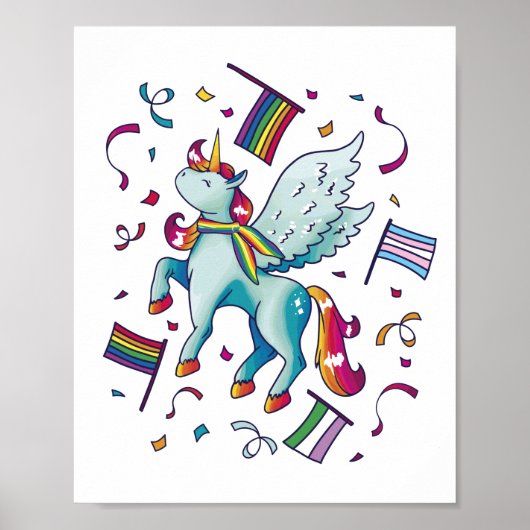 Pride Pegasus Poster (Voorkant)
