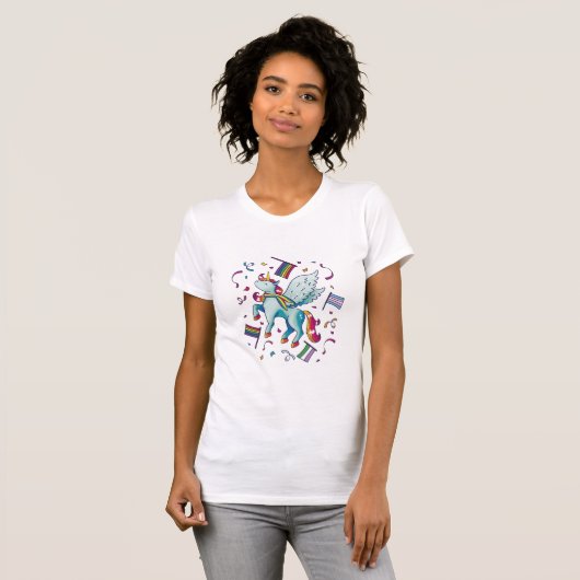 Pride Pegasus T-Shirt (Voorkant volledig)