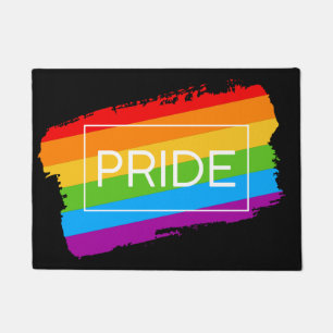 Pride penseelstreek regenboog deurmat