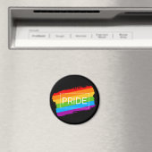 Pride penseelstreek regenboog magneet (Insitu (Vaatwasser))