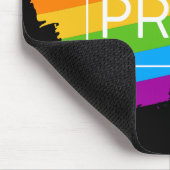 Pride penseelstreek regenboog muismat (Hoek)