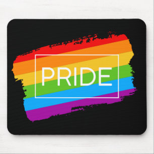 Pride penseelstreek regenboog muismat