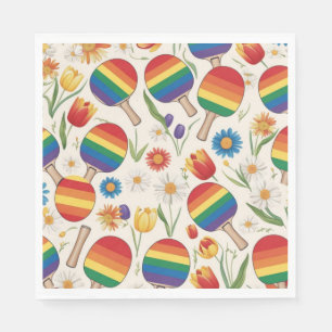 Pride Ping Pong Rainbow Sportontwerp Servet
