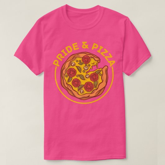 Pride & Pizza Lgbt Gay Pride Rainbow Flag Lgbtq 1 T-shirt (Design voorkant)