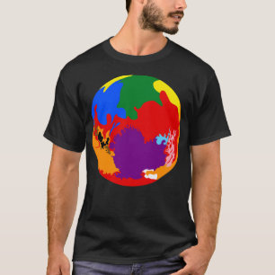 Pride Planets - Pluto - Vooruitgang Pride T-shirt