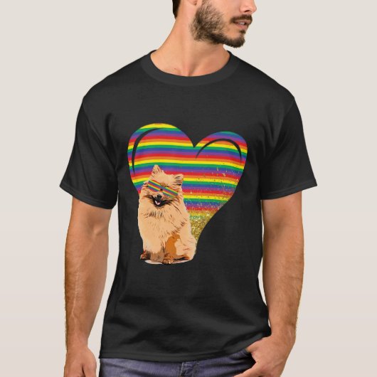 Pride Pomeranian T-shirt (Voorkant)