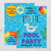 PRIDE Pool Party Kaart (Voorkant / Achterkant)