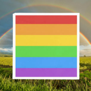 Pride Pop: Regenboogvlag Servet