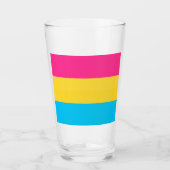 Pride Pour: Panseksuele Pintglas Glas (Voorkant)
