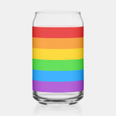 Pride Pour: Regenboogvlag Blikvorm Glas (Achterkant)