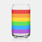 Pride Pour: Regenboogvlag Blikvorm Glas (Links)
