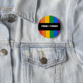 Pride = Power Bumpersticker Ronde Button 5,7 Cm (In situ)
