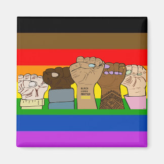 Pride Power Fists/BLM Magnet