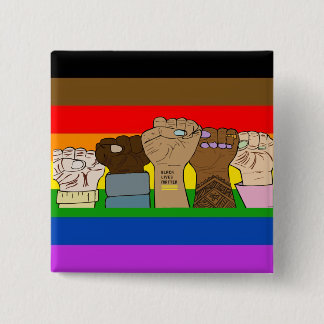 Pride Power Fists/BLM Square Button