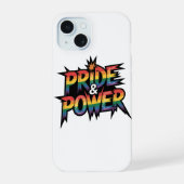 Pride & Power iPhone 15 Case (Achterkant)
