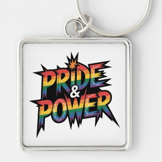 Pride & Power LGBTQ Sleutelhanger (Voorkant)