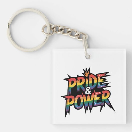 Pride & Power LGBTQ Sleutelhanger (Voorkant)