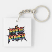 Pride & Power LGBTQ Sleutelhanger (Achterkant)