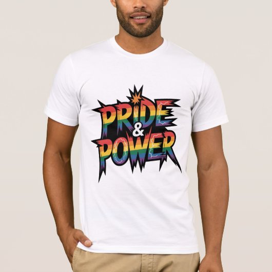 Pride & Power LGBTQ T-shirt (Voorkant)