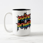 Pride & Power LGBTQ  Tweekleurige Koffiemok (Links)
