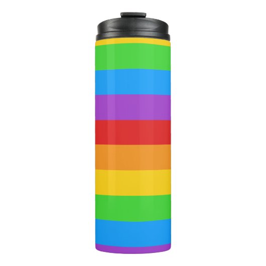 Pride Power: Regenboogvlag Thermosbeker (Voorkant)