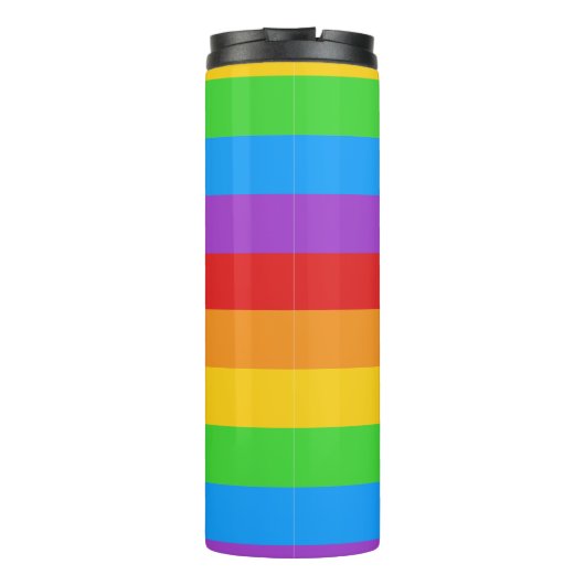 Pride Power: Regenboogvlag Thermosbeker (Achterkant)