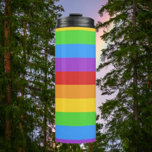 Pride Power: Regenboogvlag Thermosbeker