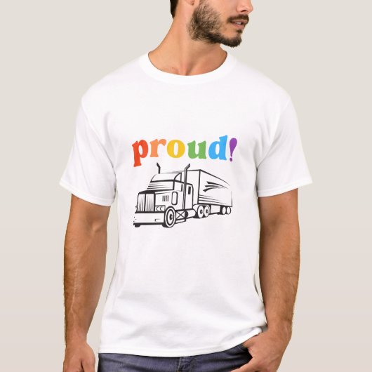 Pride Power: Truckin' met liefde T-shirt (Voorkant)