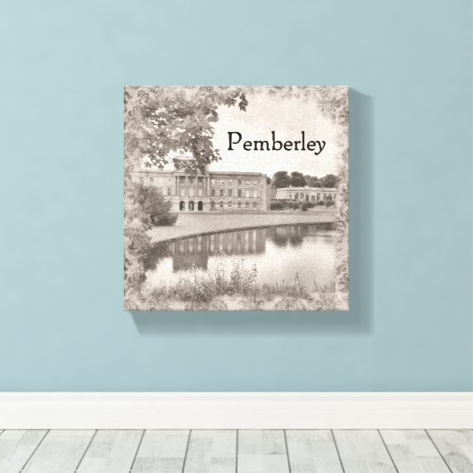 Pride & Prejudice #2 Origineel Kunstwandcanvas Canvas Afdruk (Insitu (Houten vloer))