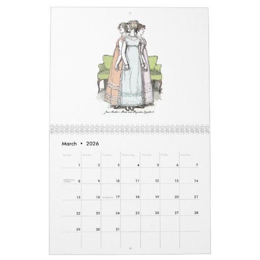 Pride & Prejudice Agenda Kalender (Mar 2026)